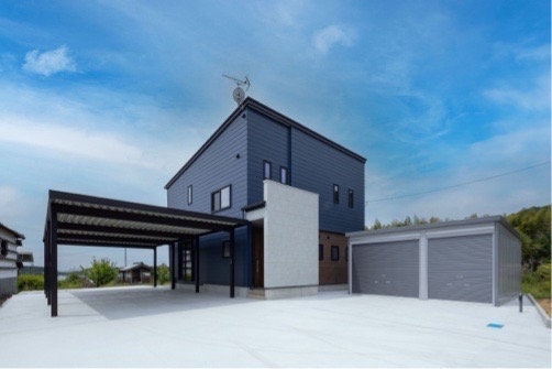 借景を望むかっこいい家